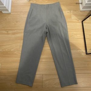 Zara light grey high waisted pants size 10
